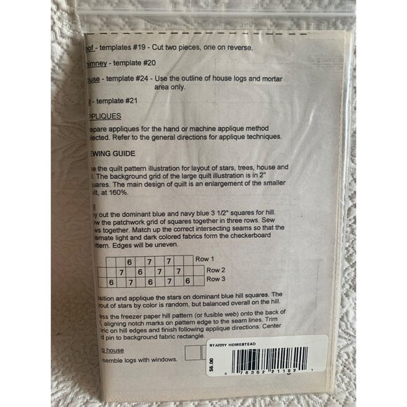 The City Stitcher Starry Homestead 4 Quilt Pattern - Picture 2 of 4